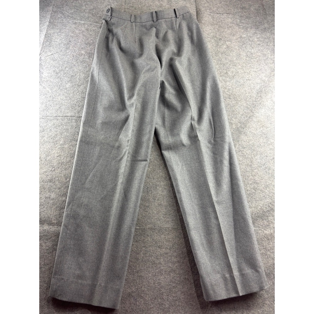 Carlisle Grey Wool Cashmere Wide Leg Dress Pants Womens 8 Lined Capsule Preppy - Picture 2 of 7
